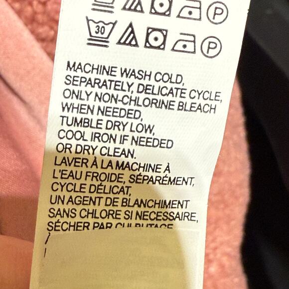 Lucky Brand Teddy Style Long Length Fully Lined Jacket Size M - Picture 11 of 13